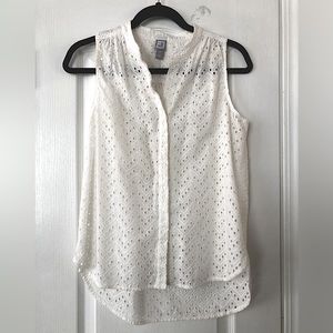 JCP Women Cover-up Sleeveless Blouse, Top, Vest